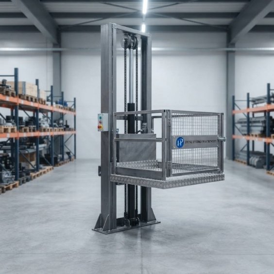 Single Mast Goods Lift Manufacturer and Supplier - Dyne Hydro Machinery